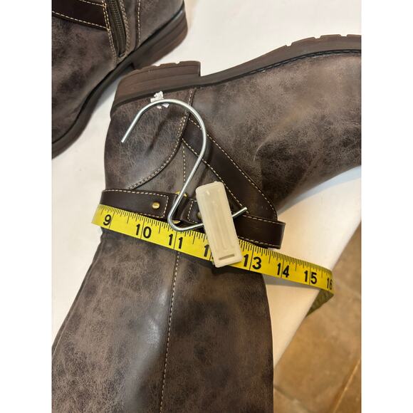 Natural Soul by Naturalizer Women’s Tall Brown Riding Boots Size 7.5M - Picture 9 of 12